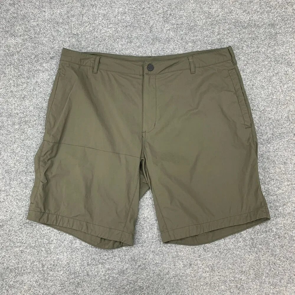 The North Face Shorts‎ Mens 38 Avocado Green Stretch Nyon Active Outdoor Hiking